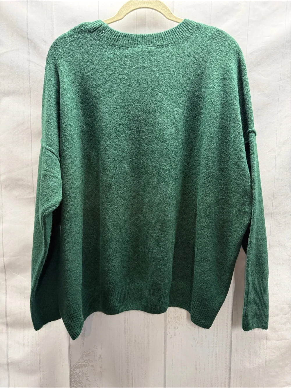 Vince Camuto NWT Green Peace Holiday Christmas Cozy Soft Crewneck Sweater XL